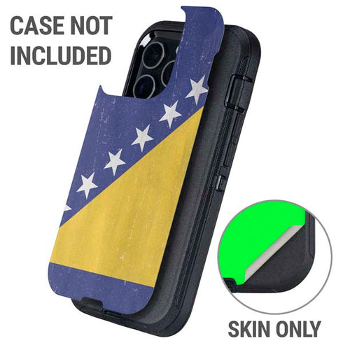 Bosnia and Herzegovina Flag Distressed Otterbox Defender iPhone Skin